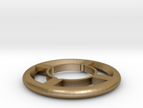 Spin Track - Metal Ring 155 (2) in Polished Gold Steel