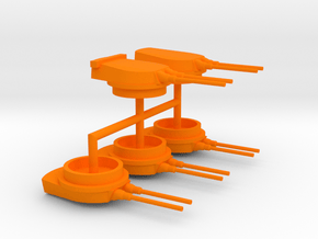 1/600 A-125 Design (Improved Mutsu) Main Armament in Orange Smooth Versatile Plastic