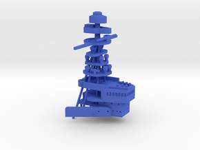 1/700 A-125 Design (Improved Mutsu) Bridge in Blue Smooth Versatile Plastic