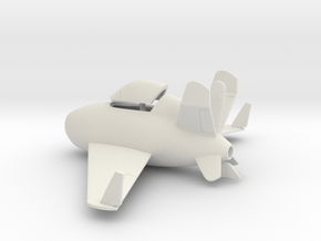McDonnell XF-85 Goblin in White Natural Versatile Plastic: 1:64 - S