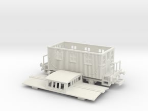 HO/OO Bobber Caboose v2 Bachmann in White Natural Versatile Plastic