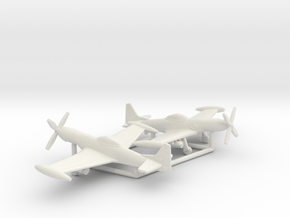 Piper PA-48 Enforcer / Cavalier X-22 Mustang 3 in White Natural Versatile Plastic: 1:200