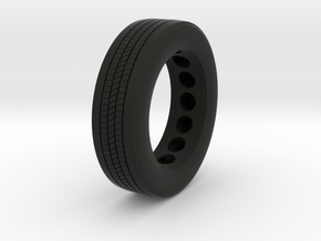 1/16  scale low profile drive tire in Black Premium Versatile Plastic