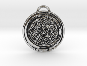 Lottery Talisman Distropic in Antique Silver