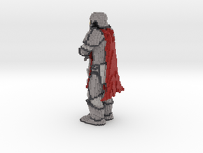 Minecraft Knight Statue in Natural Full Color Sandstone
