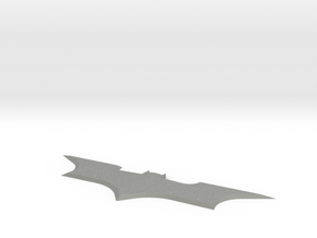 Batman begins batarang in Gray PA12 Glass Beads