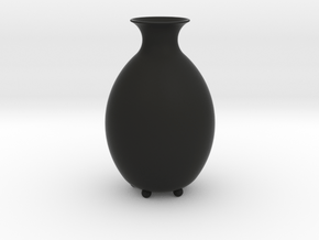 Vase "Bud" in Black Smooth Versatile Plastic