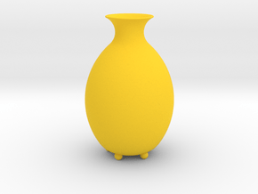 Vase "Bud" in Yellow Smooth Versatile Plastic