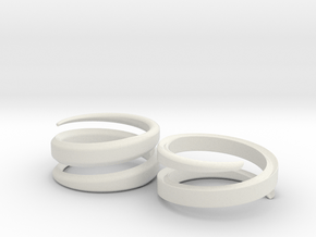 (Fe)male Ring 18mm in White Natural Versatile Plastic