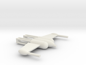 BY Dart Fighter in White Natural Versatile Plastic