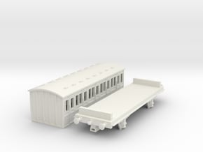 Orange Branch Line Coach 3rd NEM in White Natural Versatile Plastic