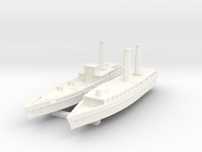 1/600 USS Louisiana in White Smooth Versatile Plastic