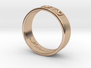 A and J Ring in 9K Rose Gold : 8 / 56.75