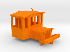 DSB 57 Traktor Gehäuse H0 1:87 in Orange Processed Versatile Plastic