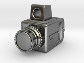 Medium Format Camera Charm (2) in Polished Silver