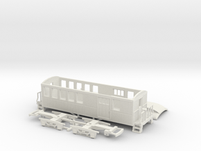 HO/OO TUGS Combine Coach V1 Bachmann in White Natural Versatile Plastic