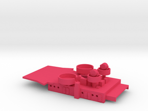 1/144 RN Giulio Cesare Superstructure Rear in Pink Smooth Versatile Plastic