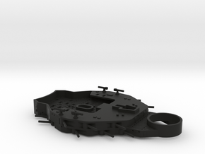 1/600 A-125 Design (Improved Mutsu) Superstructure in Black Smooth Versatile Plastic