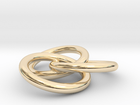Three Ring pendent in 14K Yellow Gold