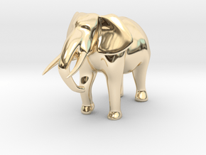 Elephant in 14K Yellow Gold