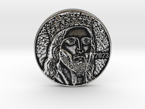 LORD YESHUA WARNS ALL CRYPTO IS A SCAM! SMALL in Antique Silver