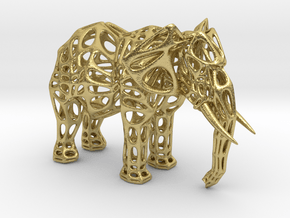 Elephant spirit in Natural Brass