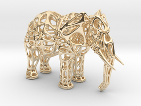 Elephant spirit in 14k Gold Plated Brass