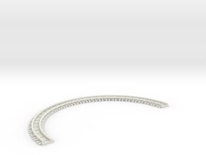 mine train curved track 180° r=105mm in White Natural Versatile Plastic: 1:87 - HO