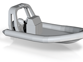 RHIB (N-scale, 1:160),  dual outboard engine in Tan Fine Detail Plastic