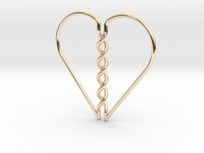 Tangled Heart in 14k Gold Plated Brass
