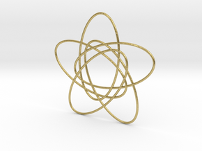 Five-Set Venn Diagram in Natural Brass