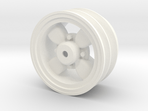 rim013-0r WPL D Series Libre wheels, Rear in White Processed Versatile Plastic