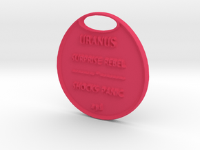 URANUS-a3dCOINastrology- in Pink Processed Versatile Plastic