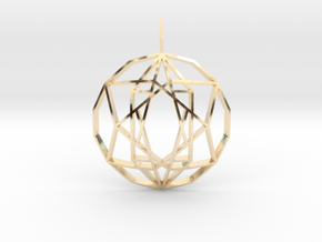 Star of Hope (Domed) in 14k Gold Plated Brass