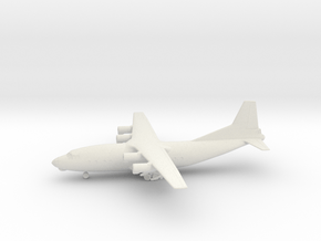 Antonov An-12 in White Natural Versatile Plastic: 1:160 - N