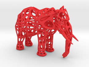 Elephant spirit in Red Smooth Versatile Plastic