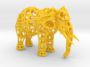 Elephant spirit in Yellow Smooth Versatile Plastic