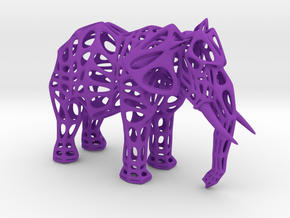 Elephant spirit in Purple Smooth Versatile Plastic