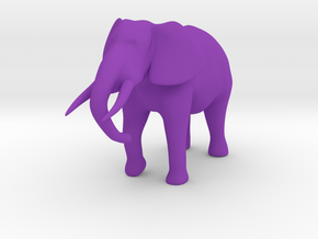 Elephant in Purple Smooth Versatile Plastic