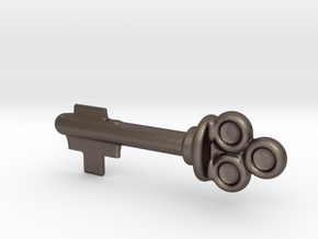 Grayskull key (Scareglow's key) in Polished Bronzed-Silver Steel