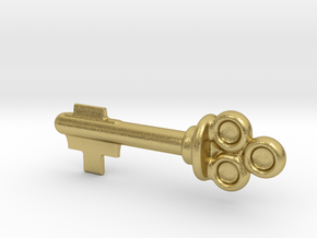 Grayskull key (Scareglow's key) in Natural Brass