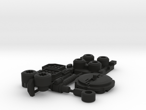 TF Legacy Motormaster Trailer Weapon Kit in Black Smooth Versatile Plastic
