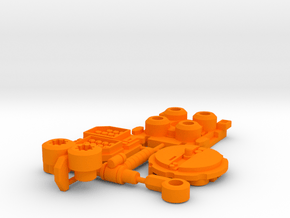 TF Legacy Motormaster Trailer Weapon Kit in Orange Smooth Versatile Plastic