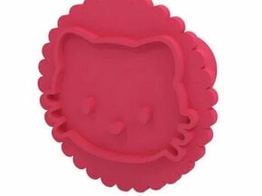 Stamp / Cookie stamp in Pink Processed Versatile Plastic