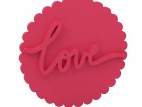 Stamp / Cookie stamp in Pink Processed Versatile Plastic