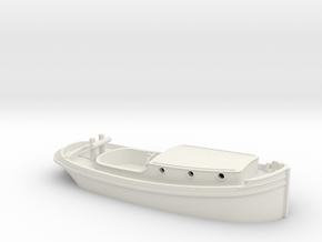 Tug at scale 1:50 in White Natural TPE (SLS)