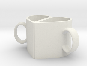 Couple mugs in White Natural Versatile Plastic