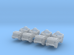 Jeep willys (window down) (x4) 1/220 in Smooth Fine Detail Plastic