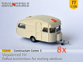 SET 8x Constructam Comet 5 (TT 1:120) in Tan Fine Detail Plastic