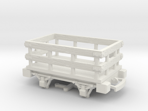 HO/OO Scaled-up Slate Wagon Bachmann v1 in White Natural Versatile Plastic